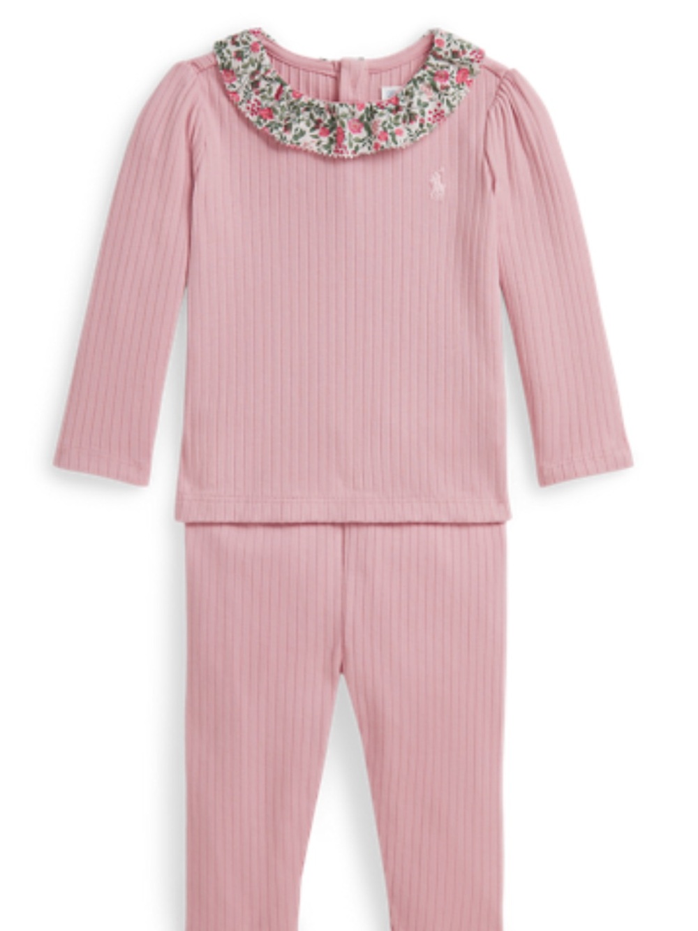 Polo Ralph Lauren Ribbed Cotton Top & Legging Set 18M